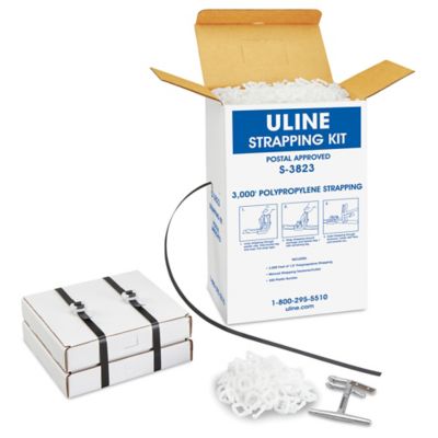 Uline Polypropylene Strapping Kit Postal Approved, 1/2" x 3,000