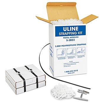 Uline Polypropylene Strapping Kit - Postal Approved, 1/2" x 3,000' S-3823