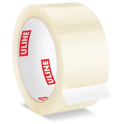 ULINE 2-Inch Tape Combo, Hand-Held Industrial Side Loading Tape Dispenser with 2 x 55yds Packing Tape Roll, H-157 Plus 2 Rolls of Clear S-14564 Tape