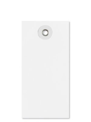 White Tyvek&reg; Tags - #3, 3 3/4 x 1 7/8", Plain S-3835PLAIN