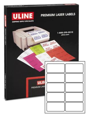Uline Laser Labels White 4 x 2 quot S 3845 Uline