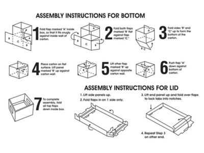 Heavy Duty Storage File Boxes - 24 x 15 x 10