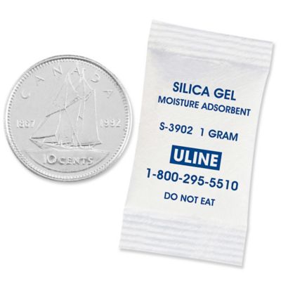 Silica Gel Desiccants - Gram Size 1, 5 Gallon Pail S-3902