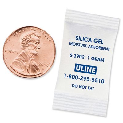 Silica Gel Desiccants - Gram Size 3, 5 Gallon Pail S-3904 - Uline