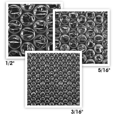 Economy Bubble Roll - 12" x 250', 1/2", Perforated