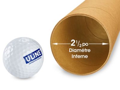 Kraft Mailing Tubes with End Caps - 2 x 18, .060 thick S-2638 - Uline