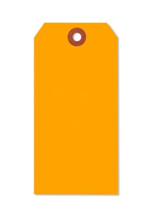 Fluorescent Tags - #6, 5 1/4 x 2 5/8", Orange S-3945O