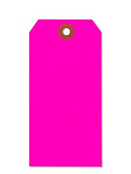 Fluorescent Tags - #6, 5 1/4 x 2 5/8", Pink S-3945P