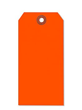 Fluorescent Tags - #6, 5 1/4 x 2 5/8", Red S-3945R