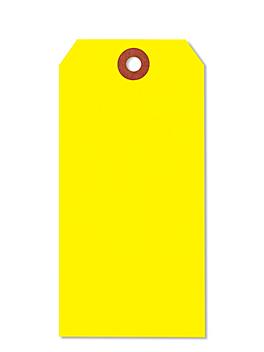 Fluorescent Tags - #6, 5 1/4 x 2 5/8", Yellow S-3945Y