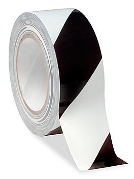 Uline Heavy Duty Vinyl Safety Tape - 2" x 36 yds, White/Black S-395