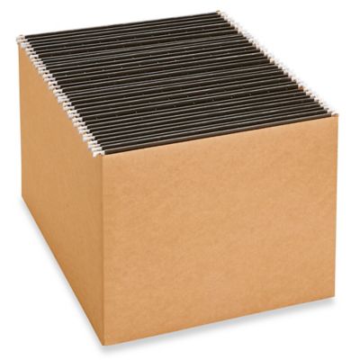 Storage Boxes - Economy Storage File Box with Lid 15 x 12 x 10 - ULINE - Qty of 25 - S-6521