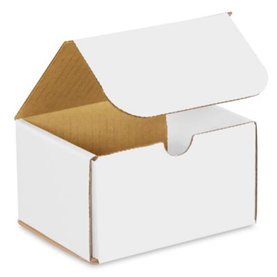 Cajas de 2 Piezas para Ropa - 24 x 14 x 4, Blancas Brillosas, 61 x 36 x 10  cm S-8559 - Uline