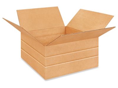 12 x 12 x 6" Multi-Depth Corrugated Boxes S-4341