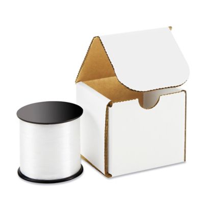 3 x 3 x 3" White Indestructo Mailers S-438