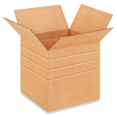 13 x 13 x 13" Multi-Depth Corrugated Boxes S-4444