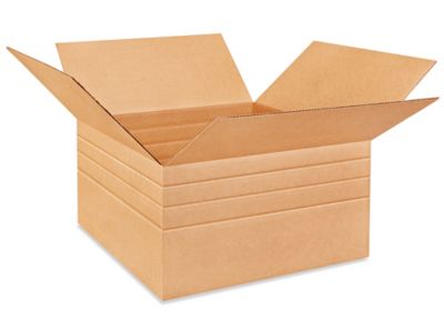 24 x 24 x 12" Multi-Depth Corrugated Boxes S-4449