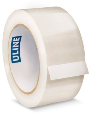 U-Line Thick Packing Tape, 3.5 mil Thick, 2 x 55 Yd, Crystal Clear, 6  Rolls (S-447)
