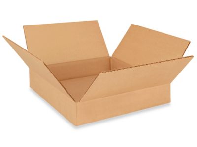 Clear Lid Boxes with White Base - 12 x 12 x 2 S-10576 - Uline