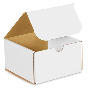 5 x 5 x 3" White Indestructo Mailers S-464