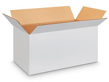 24 x 12 x 12" White Corrugated Boxes S-4764