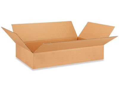 Corrugated Boxes 28 x 17 x 5, Kraft - ULINE - Bundle of 15 - S-4766