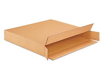 S-4805 – Boîtes de carton ondulé à ouverture latérale et rabat complet – 28 x 4 x 24 po, 200 lb