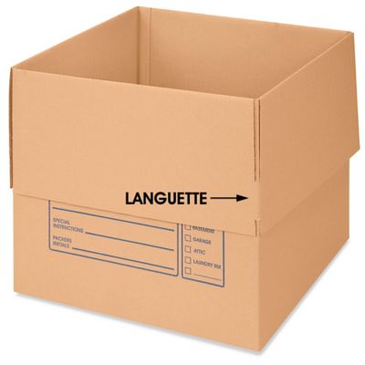 18 x 18 x 16" Deluxe Moving Corrugated Boxes S-4831
