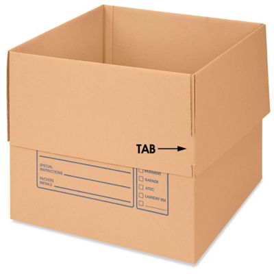 18 x 18 x 16" Deluxe Moving Corrugated Boxes S-4831