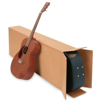 20 x 8 x 50" 275 lb FOL Side Loading Corrugated Guitar Boxes S-4922