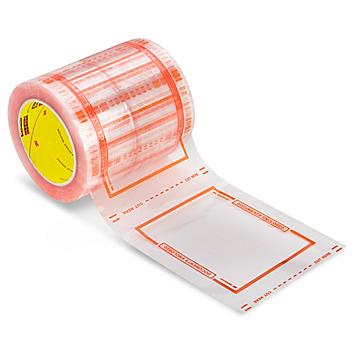 3M 8240 Pouch Tape "Documents Enclosed" - Orange, 5 x 6" S-493