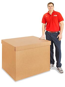 40 x 30 x 30" 1,100 lb Triple Wall Speed Pack Box with Lid S-4967