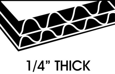 Double Wall Box: 1/4 in. Thick