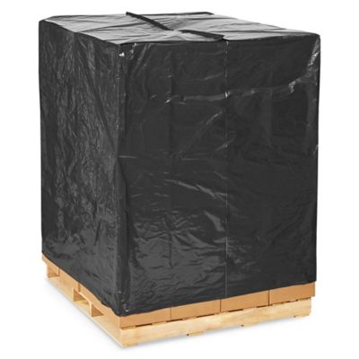 51 x 49 x 85" 3 Mil Black Pallet Covers S-5117