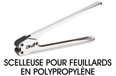 Pince à sertir pour feuillard de cerclage en polypropylène