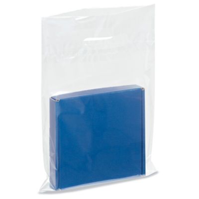 Die Cut Handle Bags - 9 x 12", Clear S-5137C