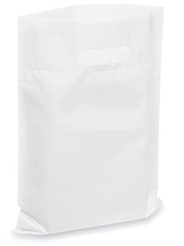 Die Cut Handle Bags - 9 x 12", White S-5137W