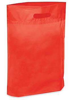 Die Cut Handle Bags - 11 x 15 x 3", Red S-5138R