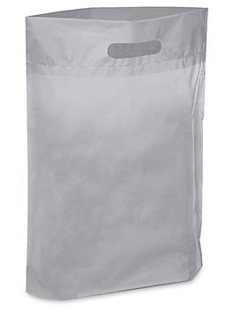 Die Cut Handle Bags - 11 x 15 x 3", Silver S-5138SIL