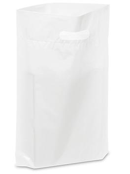 Die Cut Handle Bags - 11 x 15 x 3", White S-5138W
