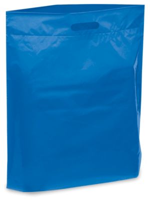 Bolsas de TNT pequeñas apaisadas asa troquelada 34x23+9 negra blanca azul  roja