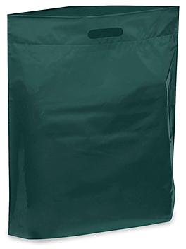 Die Cut Handle Bags - 16 x 19 x 3", Green S-5139G