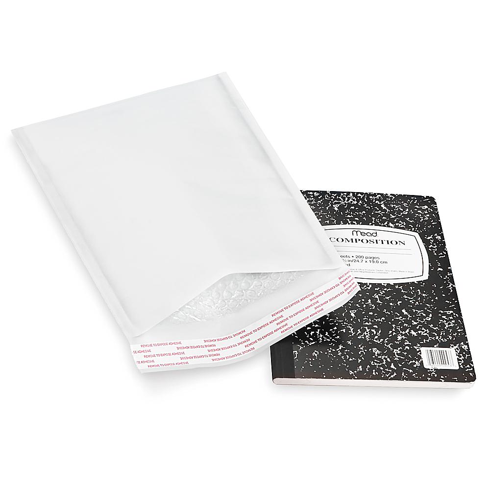 Uline White 4"x 8" Bubble Lined Mailer Envelope 40 Count #000 S-8059 
