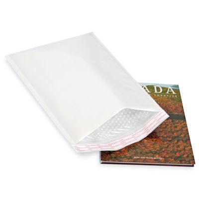 Uline Self-Seal White Bubble Mailers #5 - 10 1/2 x 16