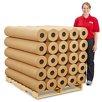 30 lb Kraft Paper Roll Skid Lot - 48" x 1,200' S-5157S