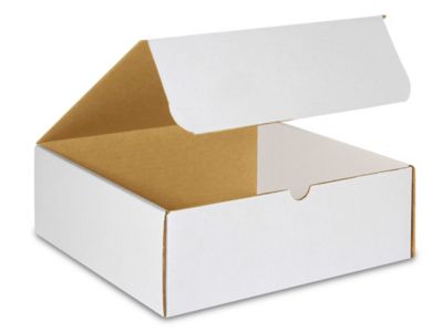 11 3/4 x 10 3/4 x 4" White Literature Mailers S-5263