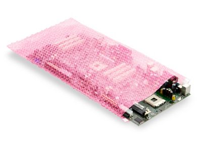 Pink Antistatic Bubble Bag