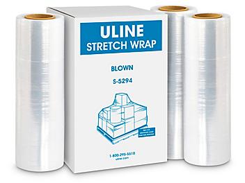 Uline Stretch Wrap - Blown, 60 gauge, 18" x 2,000' S-5294