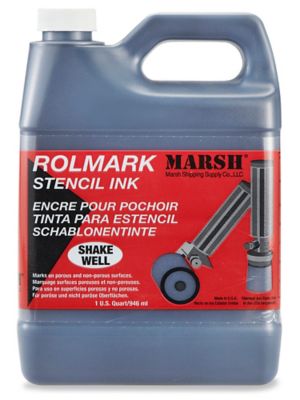  Marsh<sup>&reg;</sup> Rolmark Stencil Ink - 1 Quart