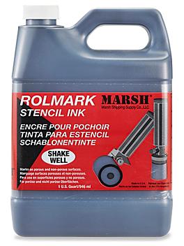 Rolmark Stencil Ink - 1 Quart, Black S-529BL